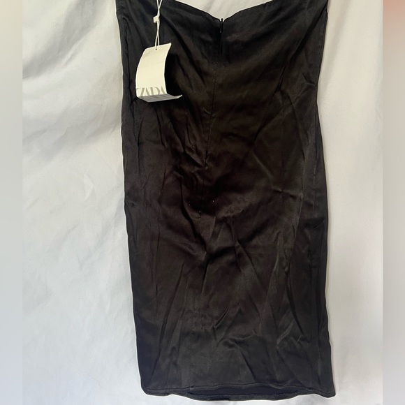 Zara Strapless Tight Black Dress - Picture 3 of 3